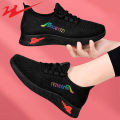 Double Star Eight Special2023New Spring and Summer Autumn Sneakers Women's Black Casual Running Shoes All-Match Non-Slip.