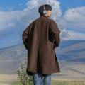 TFETTERS Brand Japan Woolen Overcoat Man Casual Autumn Winter New 2024 Thickening Windbreak Coat Male Daily Vintage Clothing. 