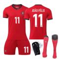 Cup ortugal home jersey size 7 Cristia onaldo children's adult set football jersey. 
