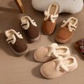 2024 New Fur Slippers Women Winter Plush Boots Slides Luxury Slip On Platform Slides Female Thick Sole Design Cotton Home Shoes. 