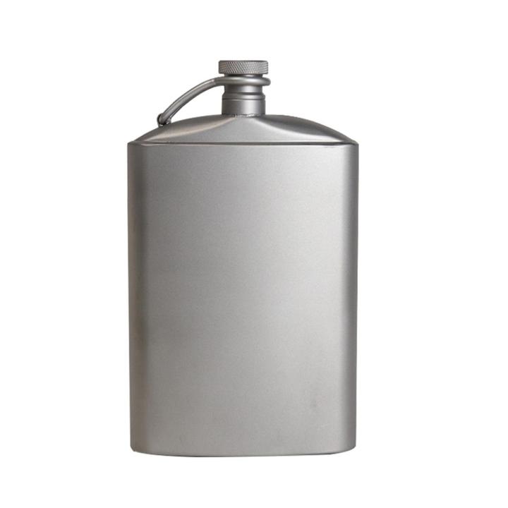 Silverant Titanium Flask Wi-ne Hip Flagon With Screw Cap Clip ...