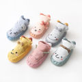 【LuckyBabyFans Store】（NEW）1 Pair Baby Sock Shoes Cartoon Expression Anti-skid Breathable Toddlers Floor Socks for Indoor. 