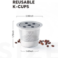 Stainless Steel Reusable K Cups Fit for Keurig Five Holes K-Cups Coffee Filter Pods for Keurig Supreme Plus Coffee Maker. 