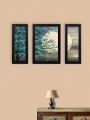 Set Of 3 Acrylic Fiber Framed Painting Wall Art For Best Wall Decoration - wall frame. 