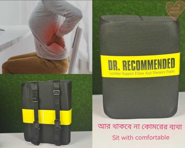 Back Support Pillow for chair DR. Recommended Lumbar Support Pillow