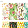 Cute Easter Rabbit Patchwork Fabric DIY Textile Digital Printing Craft Easter Bunny Egg Fabric for Party Easter Decoration. 