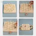 Memory Chess Toys Wooden Memory Chess Game for Kids Girls Birthday Gifts. 