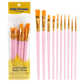Paint Brushes Set, 10 Pcs Paint Brushes For Acrylic Painting, Paint Brushes for Drawing. 
