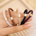 Simple High Elasticity Headband Holster Hair Band Sense Leather Band Curry Rubber Band Durable. 
