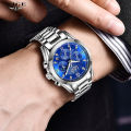 LIGE Men Watch Top Brand Original Sports Quartz Mens Watches Full Steel Waterproof Chronograph Wristwatch Men Relogio Masculino 8912. 