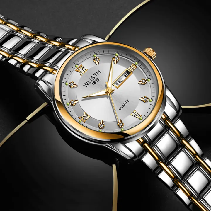 WLISTH%20Men%20Quartz%20Fashionable%20Stainless%20Steel%20Folding%20Clasps%20Luminous%20Pointer%20Auto%20Date%20Waterproof%20Watch%20With%20Box%20-%20Image%203