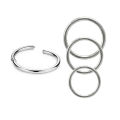1.2mm Septum Piercing Surgical Steel Clicker Hinged Segment Ring Goth Nose Hoop Earrings Lip Ear Cartilage Helix Piercings 1Pcs. 