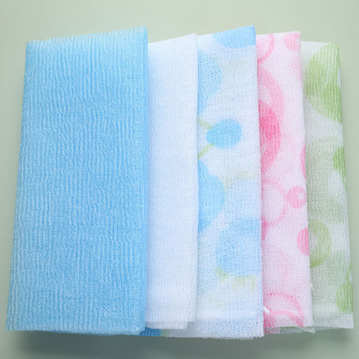 Nylon Wash Cloth Towel Beauty Body Skin Exfoliating Shower Bathroom Washing