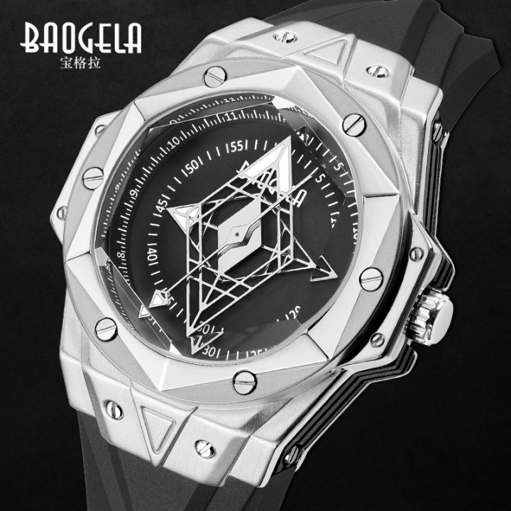 Baogra BAOGELA Cross border Tattoo Watch Men's Trendy Waterproof Night Glow Quartz Sports Men's Watch