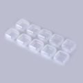 1/10/20/50Pcs Mini Clear Plastic Small Box Jewelry Earplugs Storage Box Case Container Bead Makeup Clear Organizer Gift.