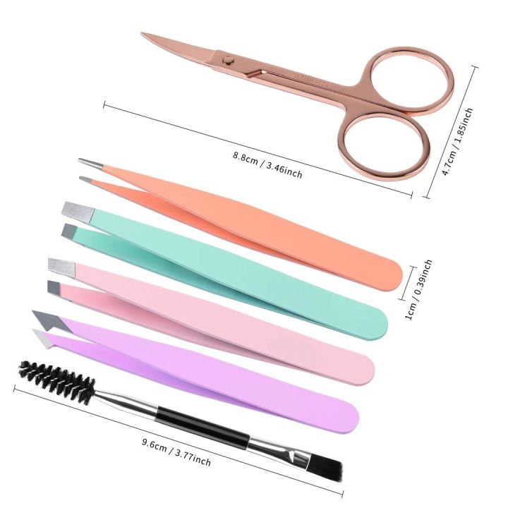 6%20Pack%20Tweezers%20Set%20Professional%20Stainless%20Steel%20Curved%20Scissors%20for%20Women%20and%20Men%20Precision%20Tweezers%20Eyebrows%20for%20ngrown%20Hair%20-%20Image%206