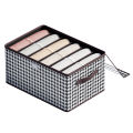 Storage box clothes storage box household foldable clothing pants storage box wardrobe storage partition storage box. 