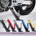 Universal CNC Aluminum Alloy Adjustable Kickstand Foot Side Stand for Motorcycle. 