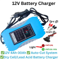 12V Battery Charger / 12V Dry Cell Battery Charger / 12V 4Ah-30Ah / 12V Battery Charger For Battery & Ac To Dc Adapter - Dc Pump.
