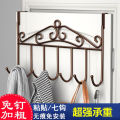 Door back hook non-perforated wall hanger door hanger wall hanger non-marking clothes hood hook one piece wholesale. 