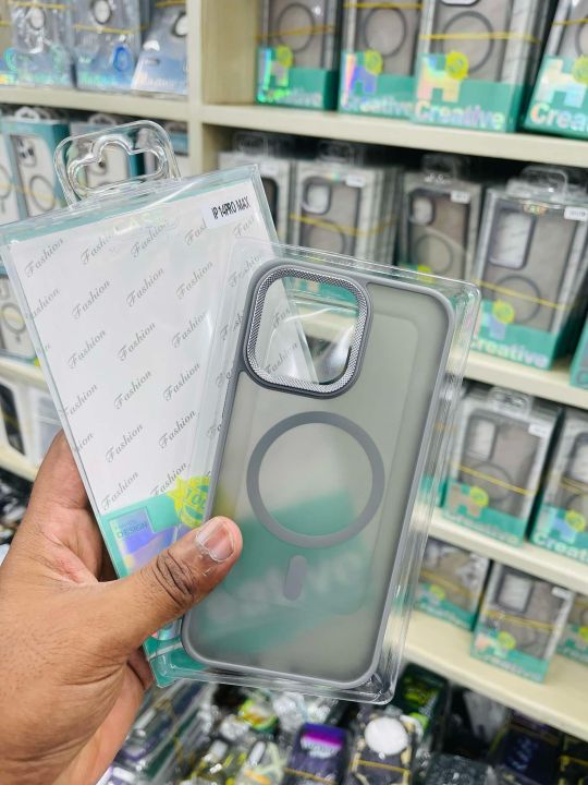 Magnetic Luxury Matte Translucent Armor Shockproof Case For iPhone 14 13 12 11 15 Pro Max Plus For Magsafe Wireless Charge Cover