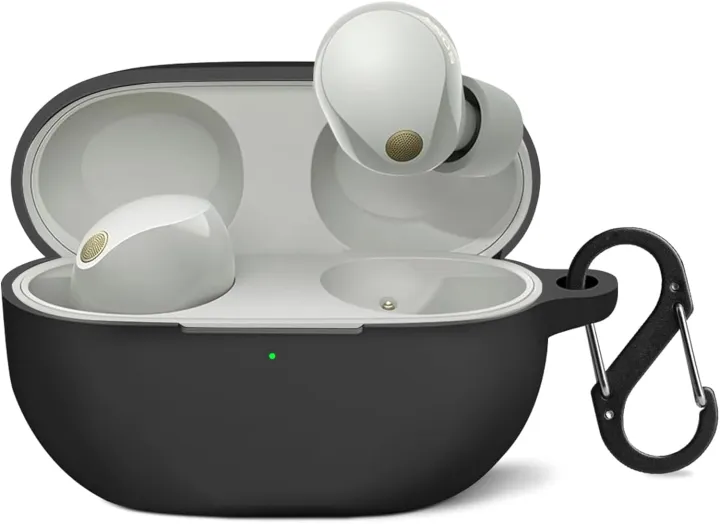 Silicone%20Case%20Cover%20For%20Sony%20WF-1000XM4%20TWS%20Earbuds%20(Black)%20-%20Image%207