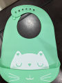 Silicone Baby Bibs with Food Catcher(Blue). 