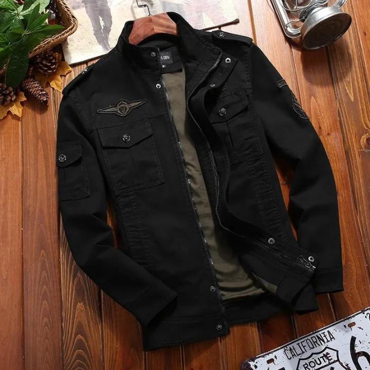Men Casual Cargo jackets men WorkJacket Windbreaker Jacket Coat Men Spring Autumn New Hot Outwear Slim Retro Jacket Mens