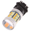 2Pcs 3157 LED Amber White Rear Turn Signal Parking High Power Light Bulbs. 