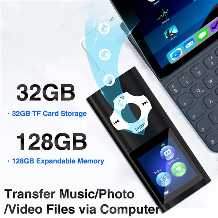 MP3%20Music%20Player%20with%20Bluetooth%205.0,%20Portable%20HiFi%20Music%20Player%20E-Book%20Player%20for%20Kids%20(Blue)%20-%20Image%205