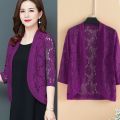 2023 Spring Autumn Summer Thin Jacket Coat Women Lace Cardigan Female Cardigans Women Sunscreen Tops Ladies Shawl Outerwear. 