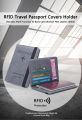 Premium Quality - 1 Pc Multi-Function Leather Passport Cover Credit Cards Holder Travel Cover Case - Couture - High-end. 