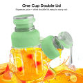 MAYTTO 1200ML Juicing Cup Portable Electric Juice Blender Mixer Juicer Fruit Mixed USB Rechargeable Easy to Operate 6 Blades Strong Motor With Portable Drink Lid.