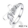 Huitan Letter Mom Rings Love Gift for Mother Silver Color Band Exquisite Finger-ring Fashion Versatile Women's Jewelry Drop Ship. 
