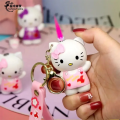 3d hello kitty lighter cartoon key ring lighter sanrio kuromi pink torch ighter windproof hello kitty pink flame lighter. 