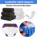 Belt System Washable Adult Diaper With 2 pics Pad for Special Child or Adult Parents Size M : (26 - 30 Waists). 