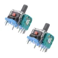 2 Pcs 3D Analog Stick Joystick Module New Replacement for PS4 Controller. 
