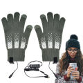 【Solitary waves】Electric USB Heated Gloves Portable 5v Heater Heated Gloves Carbon Fiber Cloth USB Heated Gloves Pad For Working Outing Travel.