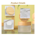 Pack Of 6 30 Ml Glass Jars Matt Clear Glass Jars With Wooden Lid, High-Quality Glass Jars. 