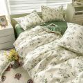 Home Textile Water Wash Four Piece Bedding Set, Summer and Winter Blanket, Large Sheet Bed Bed Sheets and Pillowcases Bed Set. 