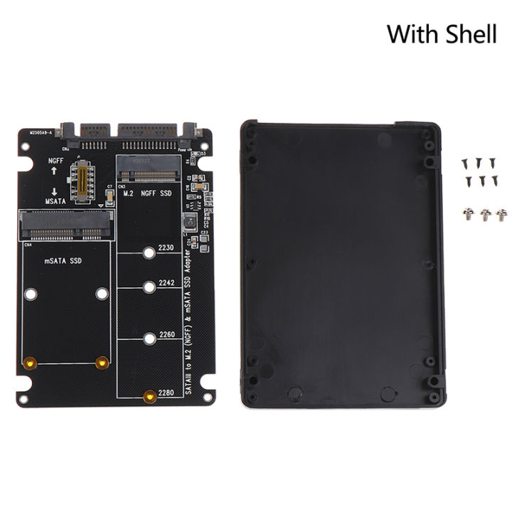 【Prime deal】 NGFF To 3 HDD Enclosure MSATA Adapter M.2 SATA Protocol ...