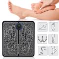 EMS Foot Massager | Folding Portable Feet Massage Machine | Electronic Muscle Stimulatior Massage Mat USB Rechargeable. 