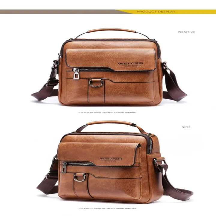 Business%20Shoulder%20bag%20Sophisticated%20Vintage%20PU%20leather%20Crossbody%20bag%20Classic%20High%20quality%20Leather%20bag%20for%20Office%20Business%20trip%20Daily%20use%20Gift%20Men's%20fashion%20-%20Image%207