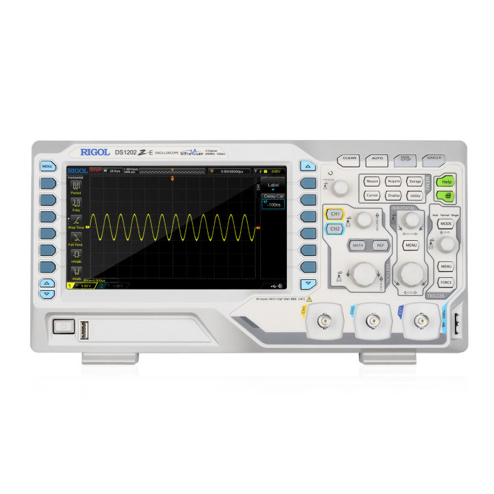 KOGEEK RIGOL DS1202Z-E Digital Oscilloscope Meter Desktop Oscillograph Oscillometer 2 Channel 200MHz Bandwidth 1GSa/s Sampling Rate