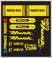 HERO bike all sticker | bike modify sticker | Hunk sticker | Bike full set Sticker- ( Waterproof & Premium quality) | customize sticker | custom sticker for bike..car modified sticker for bike. 