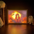 3D Anime Figure Sunshine Night Light Art Painting Design 3 Colors Wood Photo Frame Light Bedroom Decoration Atmosphere Desk Lamp. 