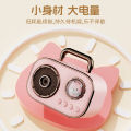 Space Capsule Bluetooth Speaker with Microphone Cute Mini Speaker Subwoofer High Sound Quality Portable Holiday Gift. 