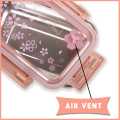 Stainless Steel Transparent Printed Lunch Tiffin Box for School/Office/College for Kids, Men, Women (Big, Pink).