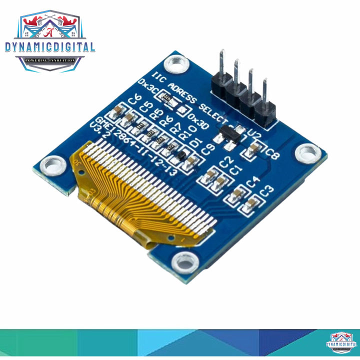 0.96%20Inch%20OLED%20I2C%20IIC%20Display%20Module%2012864%20128x64%20Pixel%20SSD1306%20Mini%20Self-Luminous%20OLED%20Screen%20Board%20Compatible%20with%20Arduino%20Raspberry%20Pi-Blue%20-%20Image%204