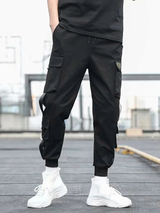 Classic%20Design%20Multi%20Pocket%20Cargo%20Pants,%20Men's%20Casual%20Loose%20Fit%20Drawstring%20Cargo%20Pants/Joggers%20For%20Spring%20Summer%20Outdoor%20-%20Image%203